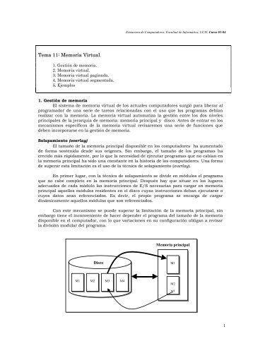 Tema 11: Memoria Virtual. - Ladyada.usach.cl