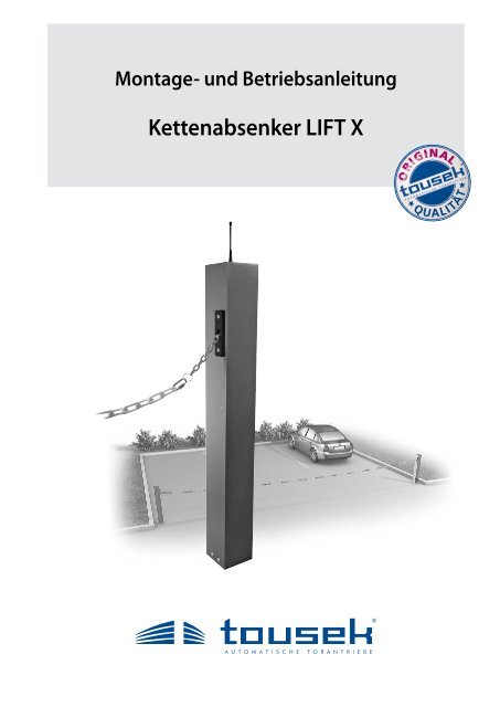 Kettenabsenker LIFT X - Tousek Shop by Antech