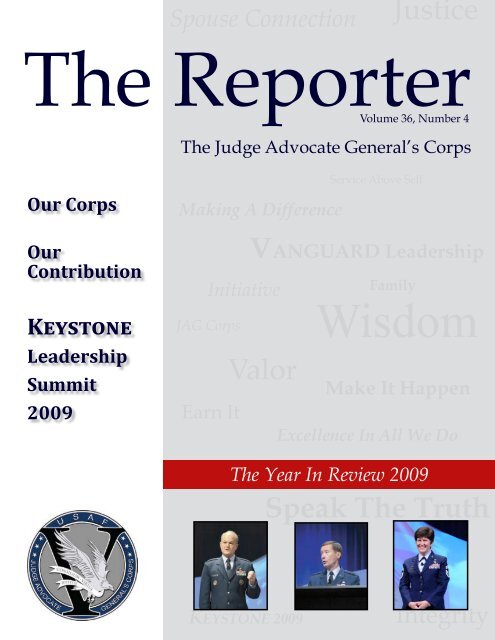 The Reporter, Year in Review - Air Force Judge Advocate