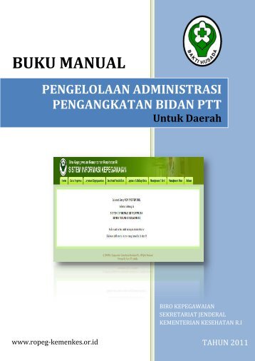 BUKU MANUAL - Ropeg Kemenkes RI