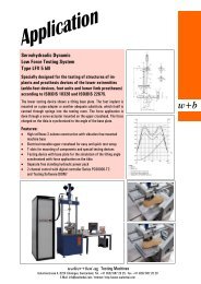 Servohydraulic Dynamic Low Force Testing System Type LFV 5 kN