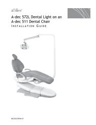 A-dec 572L Dental Light on an A-dec 511 Dental Chair