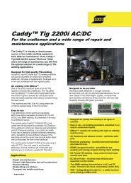 Caddy™ Tig 2200i AC/DC