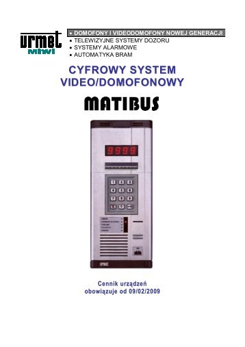 CYFROWY SYSTEM VIDEO/DOMOFONOWY - RHJ.pl