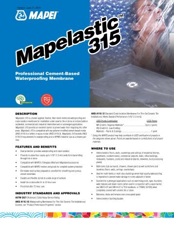 Mapelastic 315 Mapelastic 315 - BuildSite.com