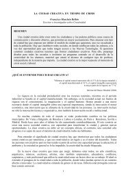 La ciudad creativa en tiempos de crisis. - Encuentros ...