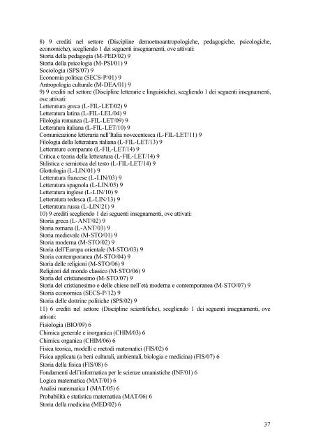 guida ai corsi triennali 03-04.pdf - Dipartimento di Filosofia ...