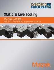 Static & Live Tooling - Lyndex-Nikken