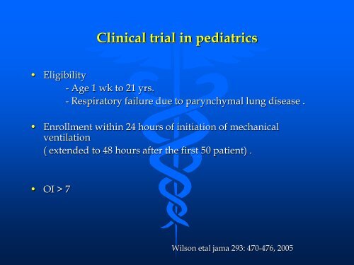 Surfactant replacement therapy in acute respiratory ... - RM Solutions