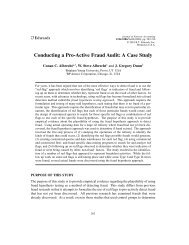 Conducting a Pro-Active Fraud Audit: A Case Study - Marriott School