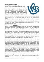 Ehrungsrichtlinie des WestfÃƒÂ¤lischen SchÃƒÂ¼tzenbundes e. V. - WSB