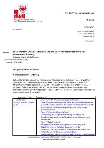 Amt der Tiroler Landesregierung Bildung - za-bs.at