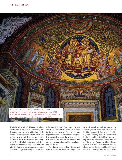 titel-thema - Vatican magazin ::: Schönheit und Drama der Weltkirche