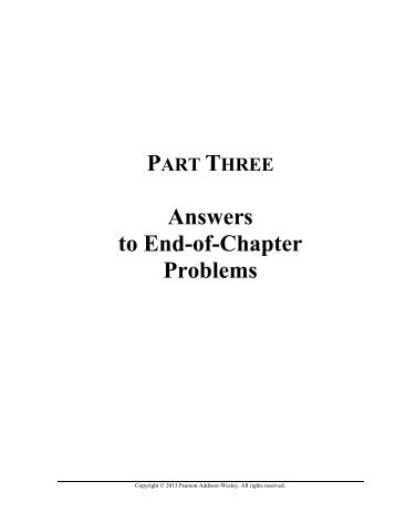 Answers to End-of-Chapter Problems