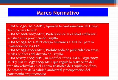 2011 - Sistema de InformaciÃ³n Ambiental Regional La Libertad