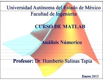 matlab - FI-UAEMex - Universidad AutÃ³noma del Estado de MÃ©xico