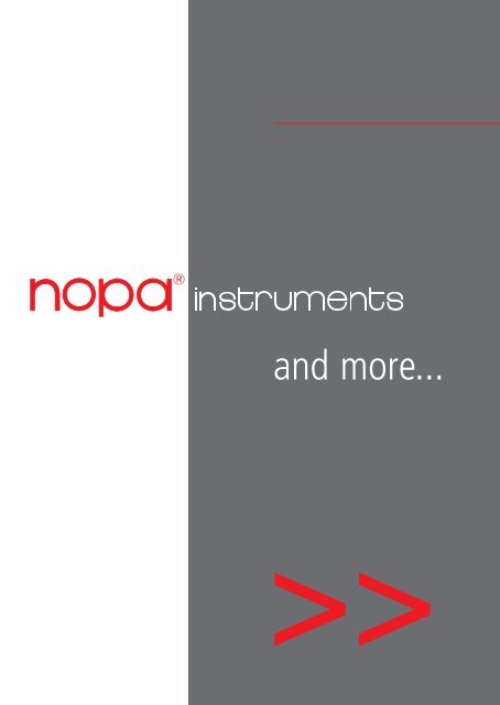 and more... - nopa instruments