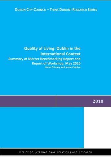 Quality of Living - Dublin City Council