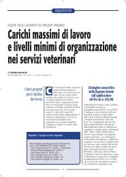 Carichi massimi di lavoro e livelli minimi di organizzazione ... - SIVeMP