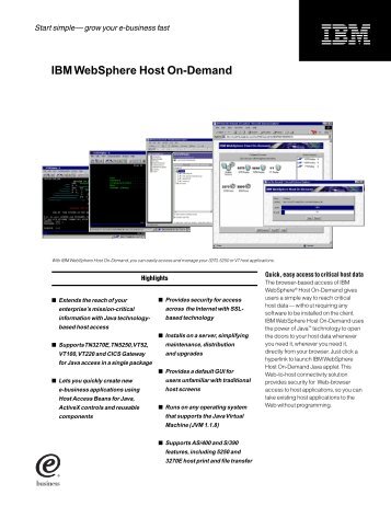 IBM WebSphere Host On-Demand - SilverBlaze