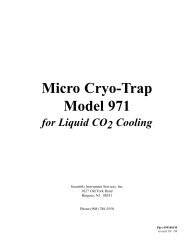 Micro Cryo-Trap Model 971 for Liquid CO2 Cooling - Scientific ...
