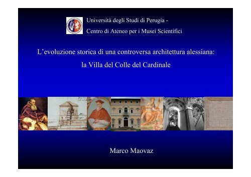 L'evoluzione storica di una controversa architettura alessiana: la ...