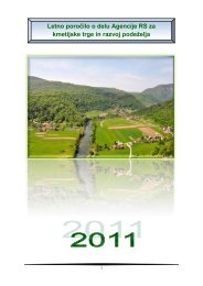 Letno poroÄilo o delu ARSKTRP 2011 - Agencija RS za kmetijske ...
