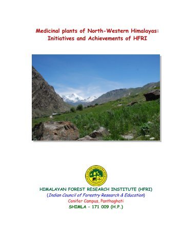 Medicinal plants of North-Western Himalayas - Ministry of ...