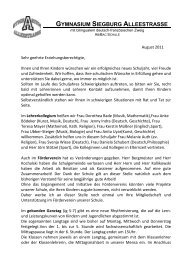 Elternbrief August 2011.pdf - Gymnasium Siegburg AlleestraÃe