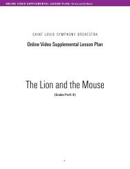 The Lion and the Mouse - St. Louis Symphony