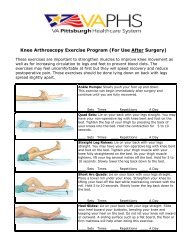 Knee Arthroscopy Exercise Program (For Use After Surgery)
