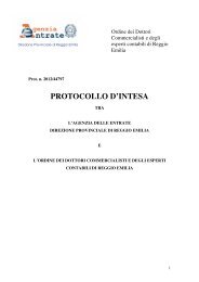 protocollo d'intesa - Direzione regionale Emilia Romagna - Agenzia ...