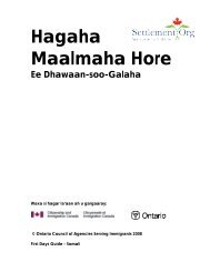 Somali - Immigration en Ontario