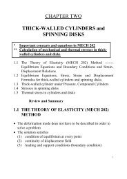 CHAPTER TWO THICK-WALLED CYLINDERS and SPINNING DISKS