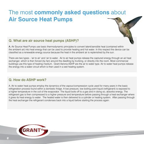 GUIDE TO AIR SOURCE HEAT PUMPS - Grant UK