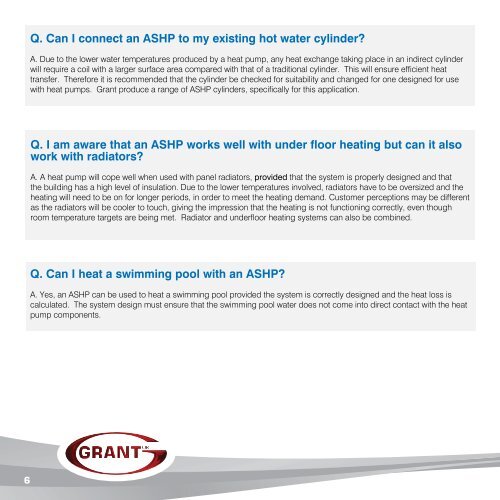 GUIDE TO AIR SOURCE HEAT PUMPS - Grant UK