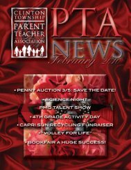 February 2010 â Winter PTA Newsletter - Clinton Township School ...