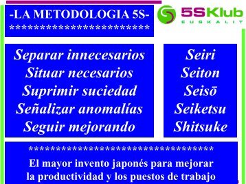 Euskalit - El Club 5S y sus actividades.