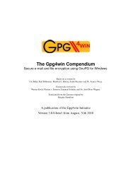 The Gpg4win Compendium - lists.wald.inteva... - Intevation
