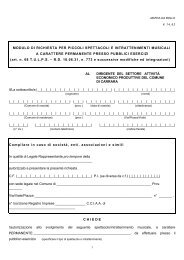 modulo di richiesta iscrizione registro mestieri girovaghi