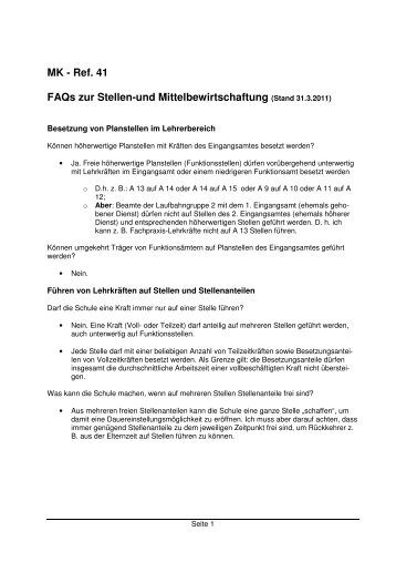 FAQ Budgetierung - ProReKo