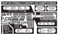 MAP OF POWELL'S BOOKS ON HAWTHORNE