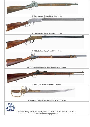 2005 Denix Pistole Gewehr Katalog