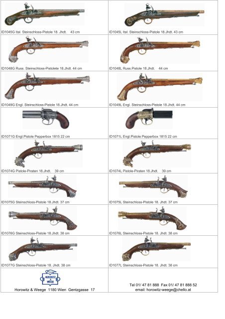 2005 Denix Pistole Gewehr Katalog