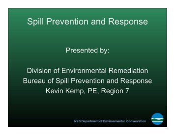 Spill Prevention and Response (Kevin Kemp ... - CNY RPDB Home