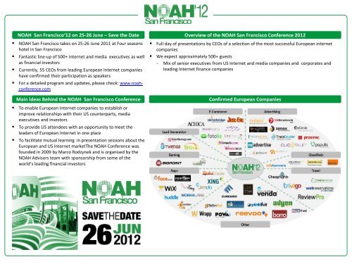 Introduction to NOAH Advisors - NOAH Conference