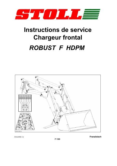 ROBUST F HDPM Instructions de service Chargeur frontal - Stoll