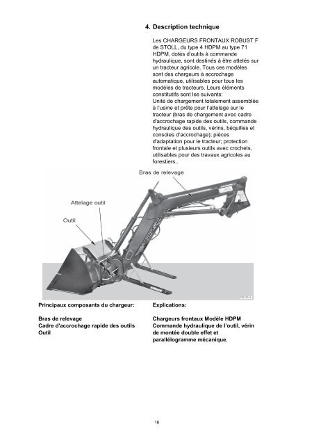 ROBUST F HDPM Instructions de service Chargeur frontal - Stoll