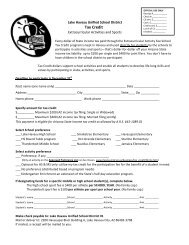 Tax Credit Participation Form - Lake Havasu Unified School District