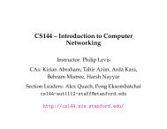 CS144 â Introduction to Computer Networking - Stanford Secure ...